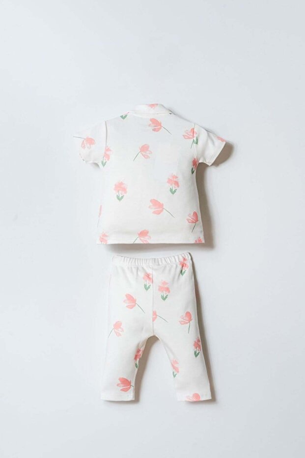 U.S. Polo Assn. Baby Girl Pink Floral Pyjamas