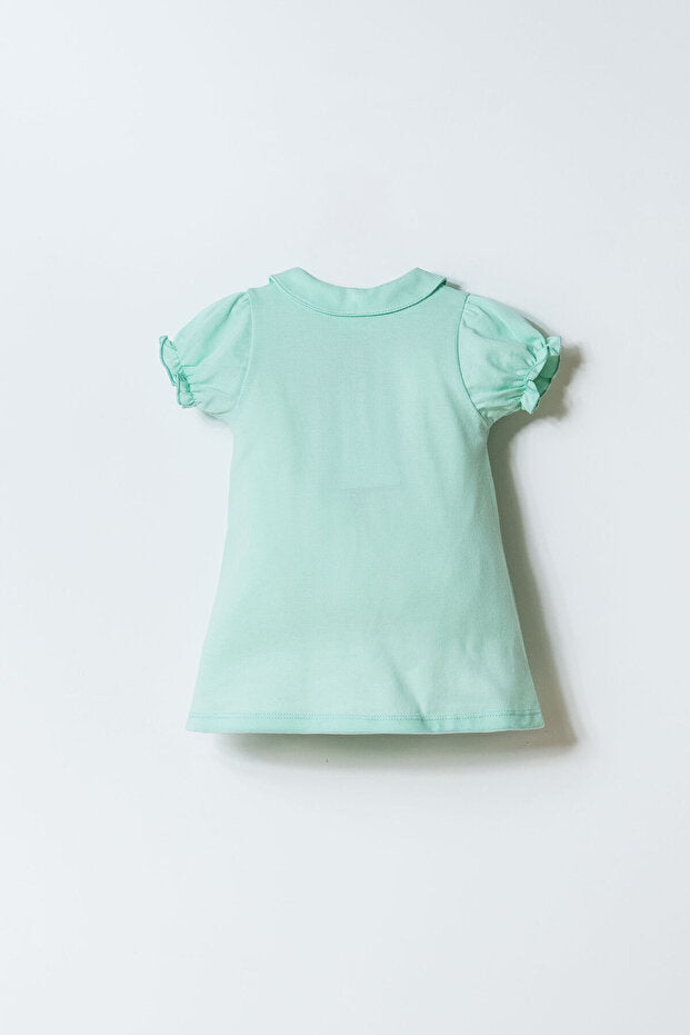 U.S. Polo Assn. Baby Girl Green Dress