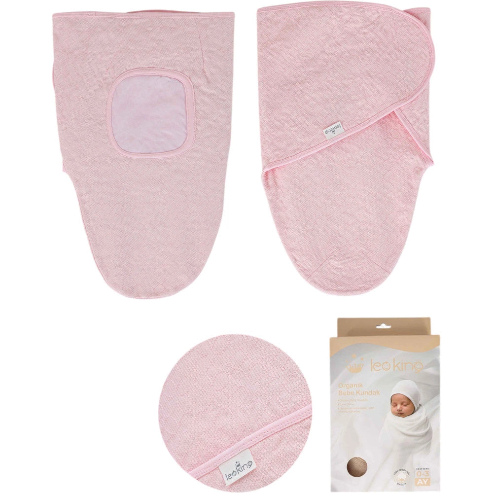 Leoking Organic Newborn Girl Swaddle
