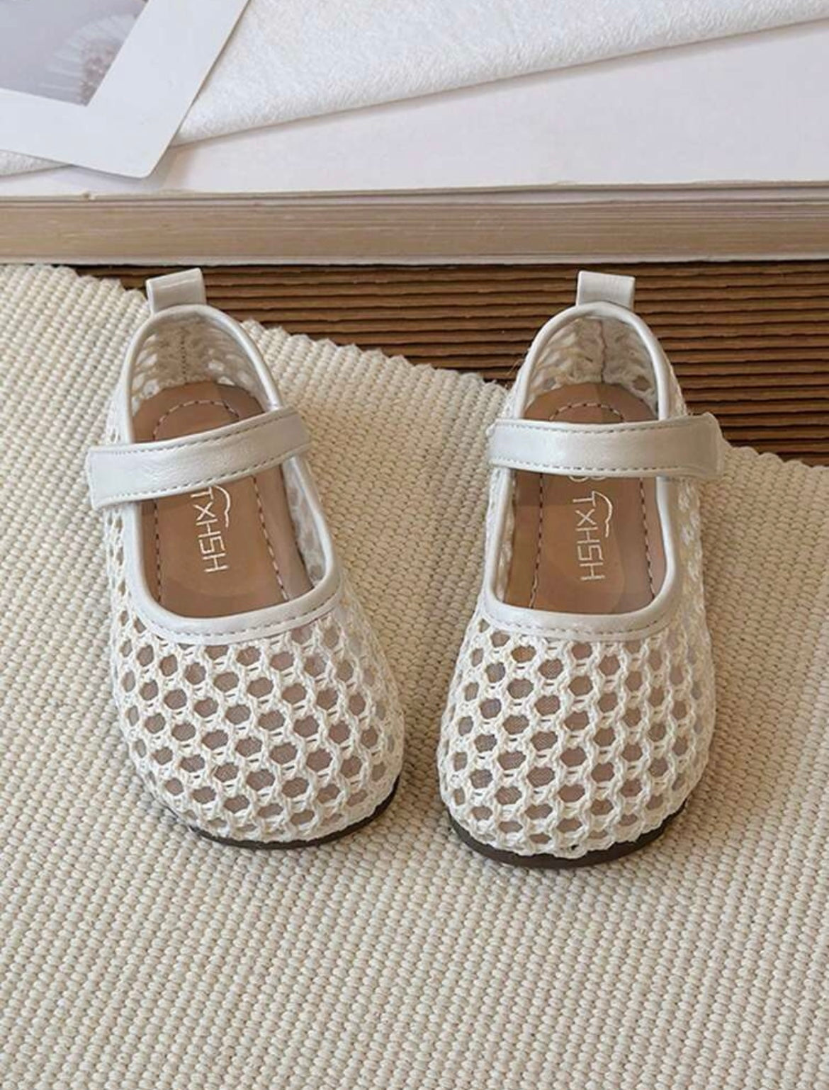 Offwhite Breathable Baby Flat Shoes