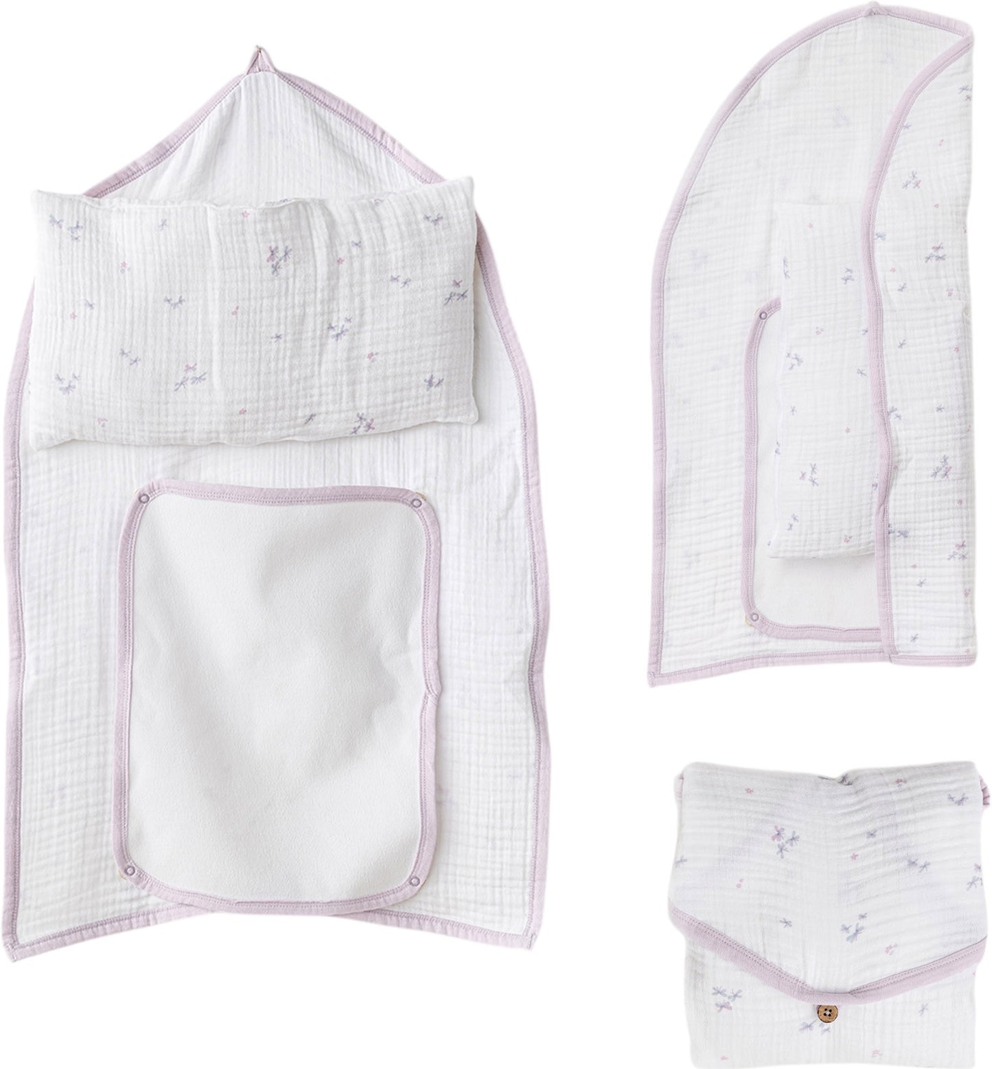 Andywawa Lilac Muslin Changing Mat
