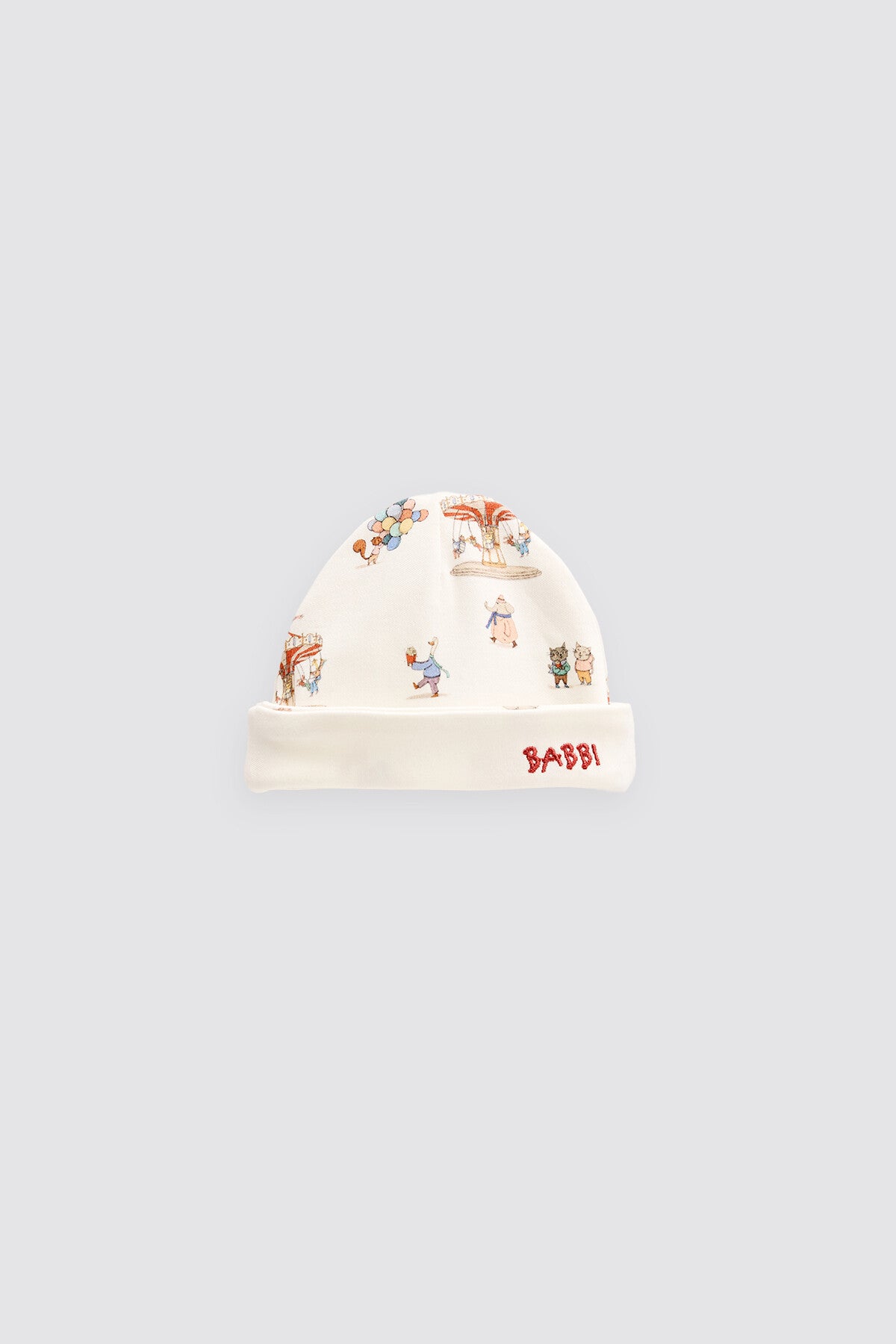 Atelier Babbi Newborn Bib & Hat Set - Funfair, 100% Cotton