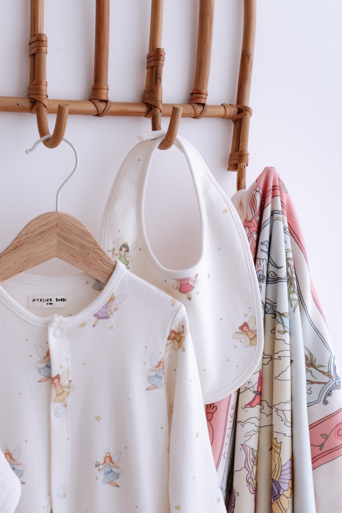 Atelier Babbi Newborn 5-Pieces Fairy Tale Set, 100% Cotton