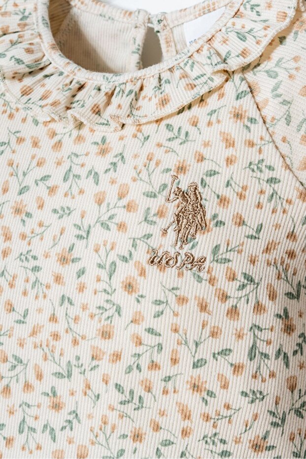 U.S. Polo Assn. Green Floral Short Set