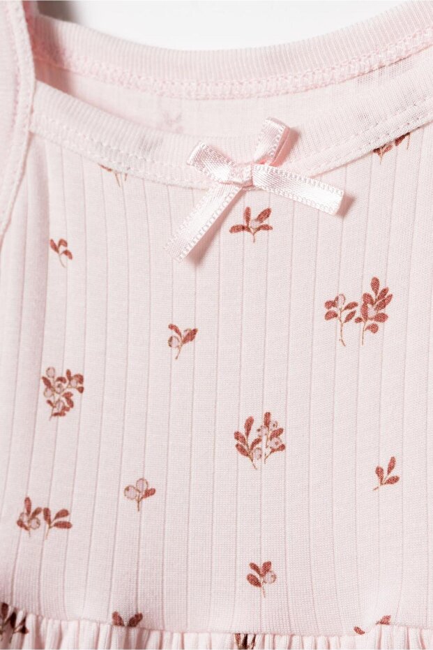 BabyCosy Set of 2 Pink Girl Dress and headband, 100% Organic Cotton