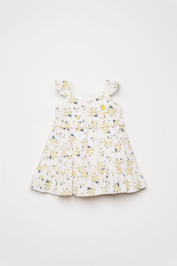 U.S. Polo Assn. Baby Girl Yellow Dress