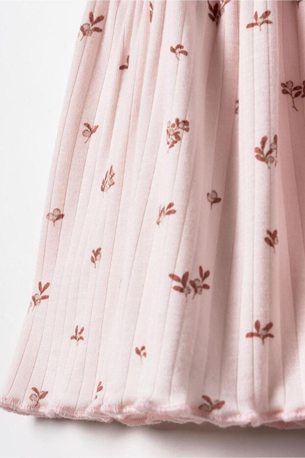 BabyCosy Set of 2 Pink Girl Dress and headband, 100% Organic Cotton