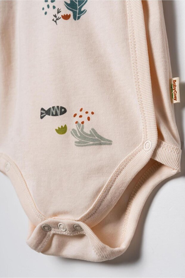 BabyCosy 3 Pieces Baby Boy Bodysuit Set, 100% Organic Cotton
