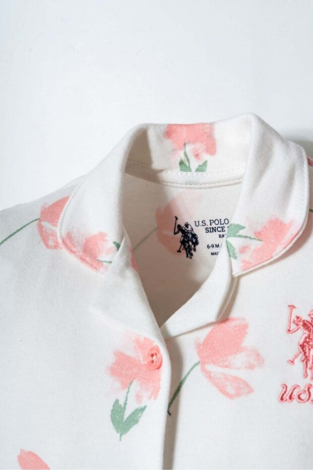 U.S. Polo Assn. Baby Girl Pink Floral Pyjamas