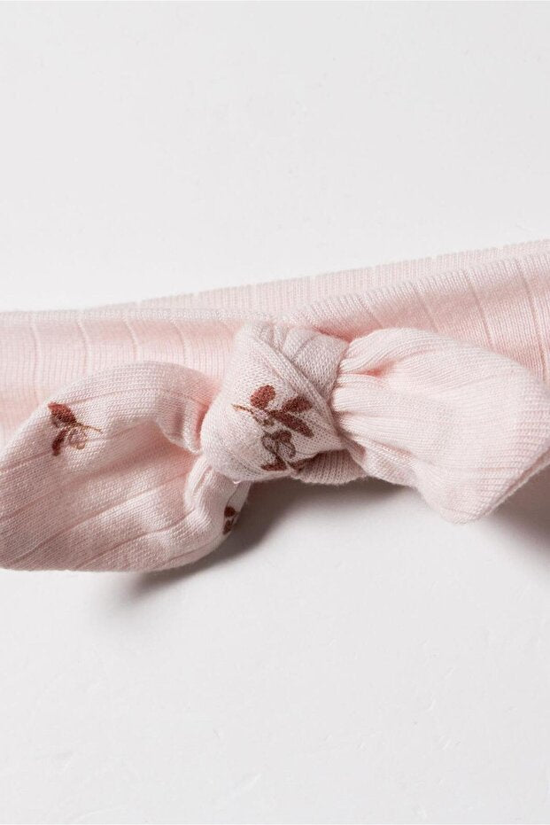 BabyCosy Set of 2 Pink Girl Dress and headband, 100% Organic Cotton