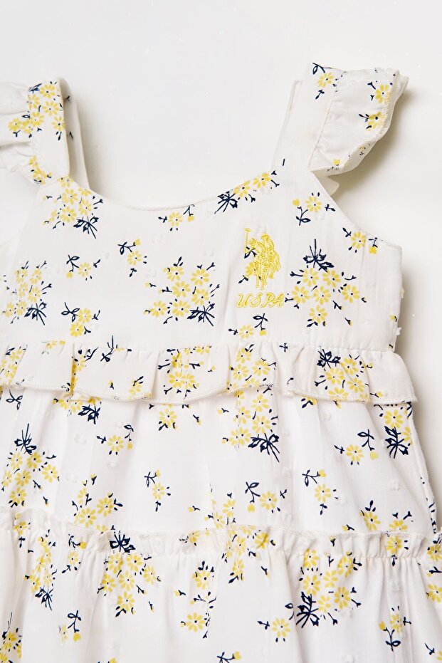 U.S. Polo Assn. Baby Girl Yellow Dress