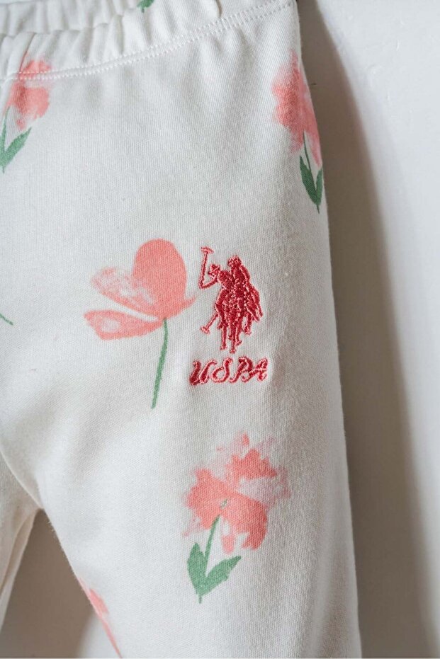 U.S. Polo Assn. Baby Girl Pink Floral Pyjamas