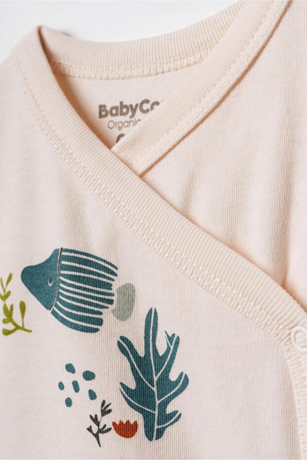BabyCosy 3 Pieces Baby Boy Bodysuit Set, 100% Organic Cotton