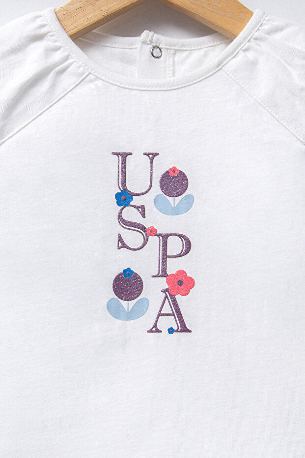 U.S. Polo Assn. White Floral Short Set