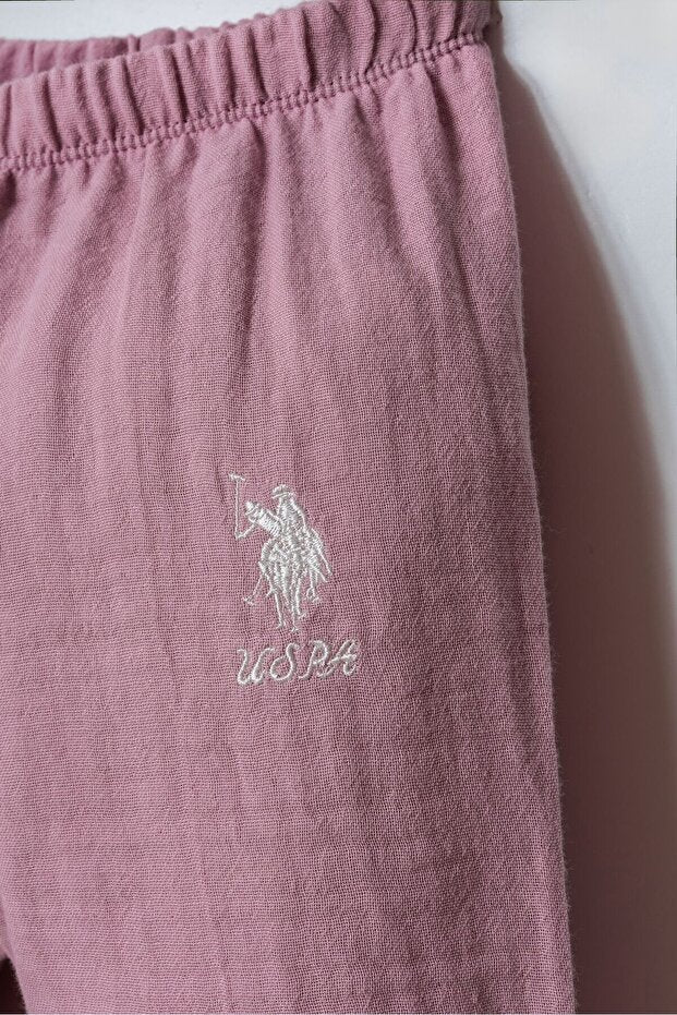 U.S. Polo Assn. Baby Girl 2 Pieces Pink Set