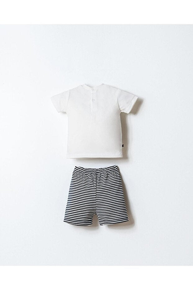 U.S. Polo Assn. White Shorts Set
