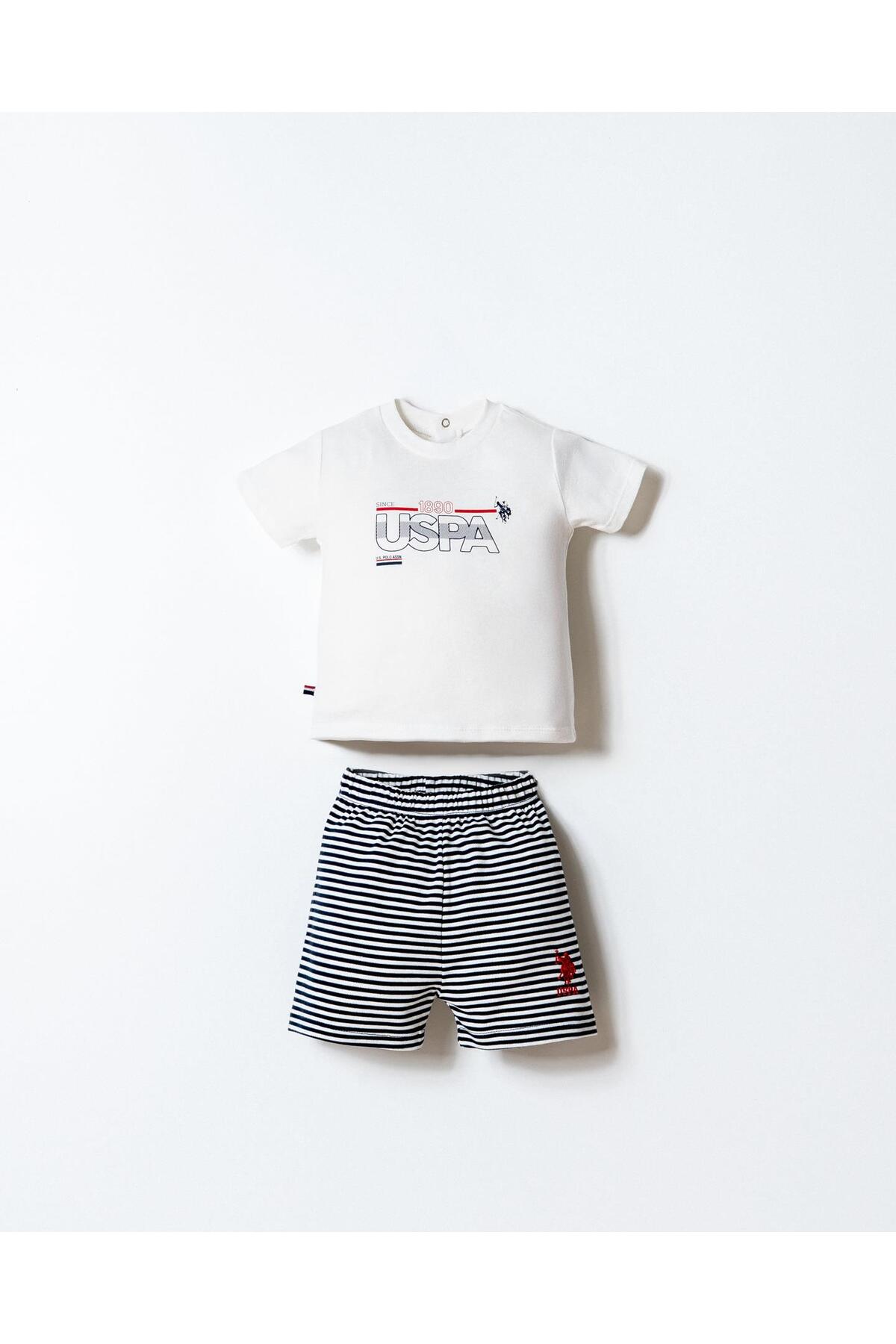 U.S. Polo Assn. White Shorts Set