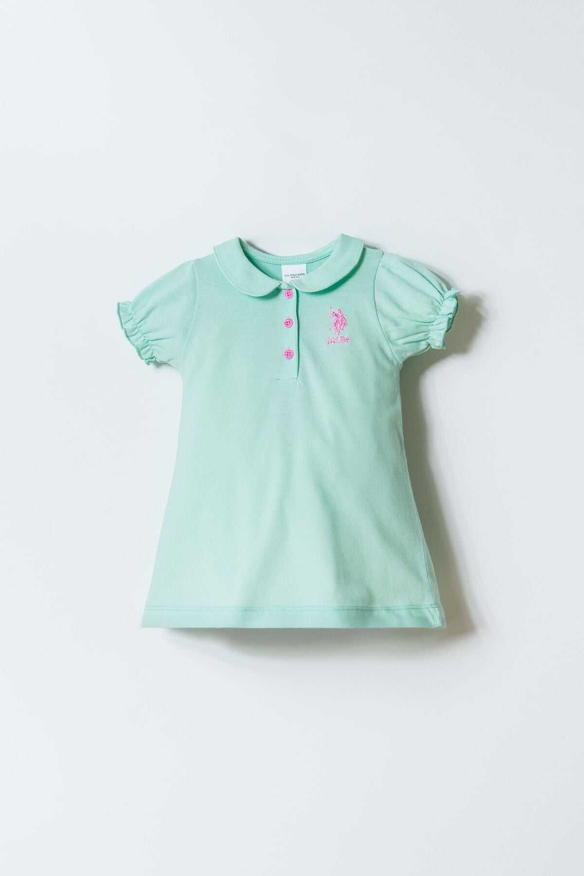U.S. Polo Assn. Baby Girl Green Dress