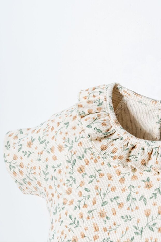 U.S. Polo Assn. Green Floral Short Set