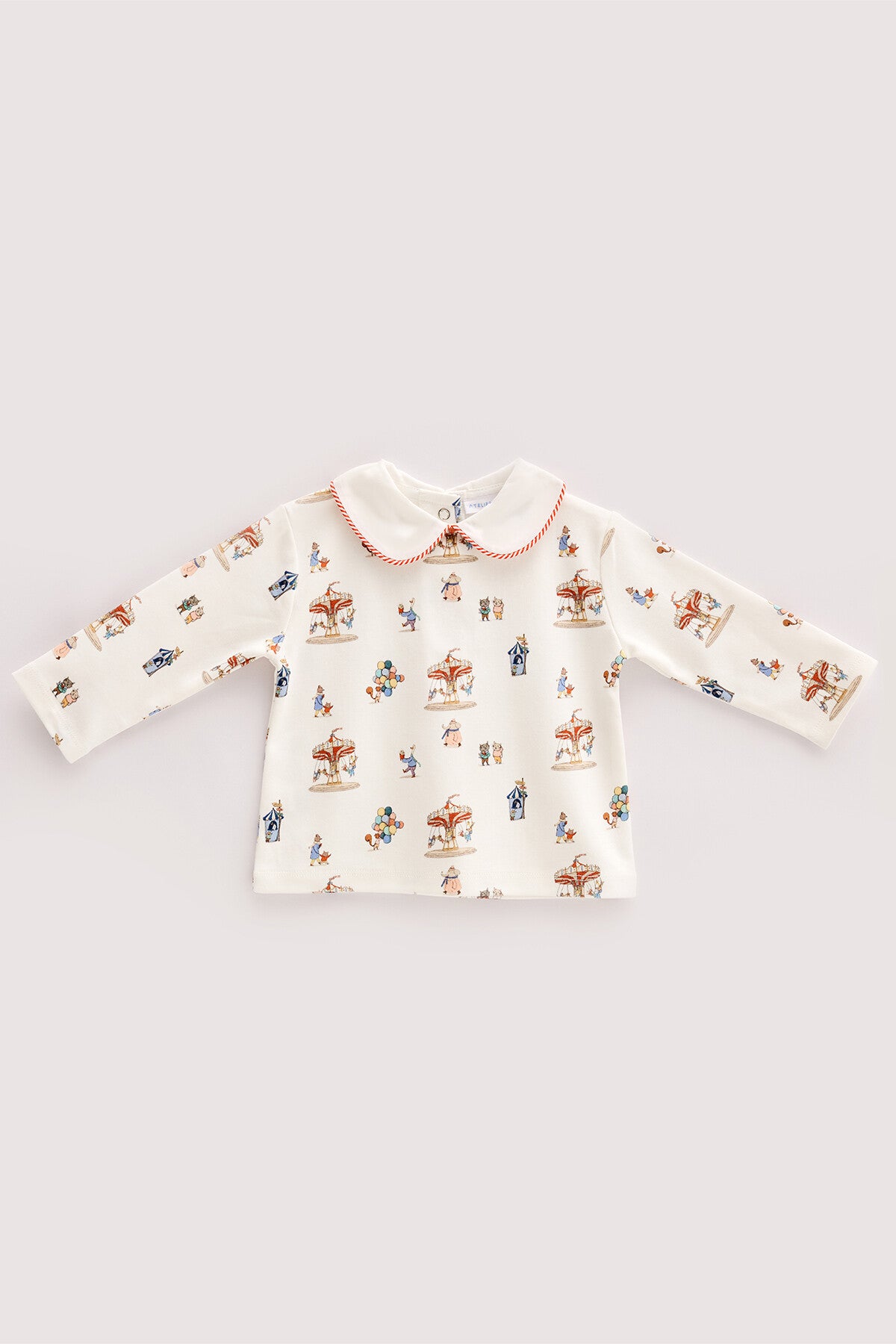 Atelier Babbi Set of 3 Bodysuit & Pants & Sweater - Funfair, 100% Cotton