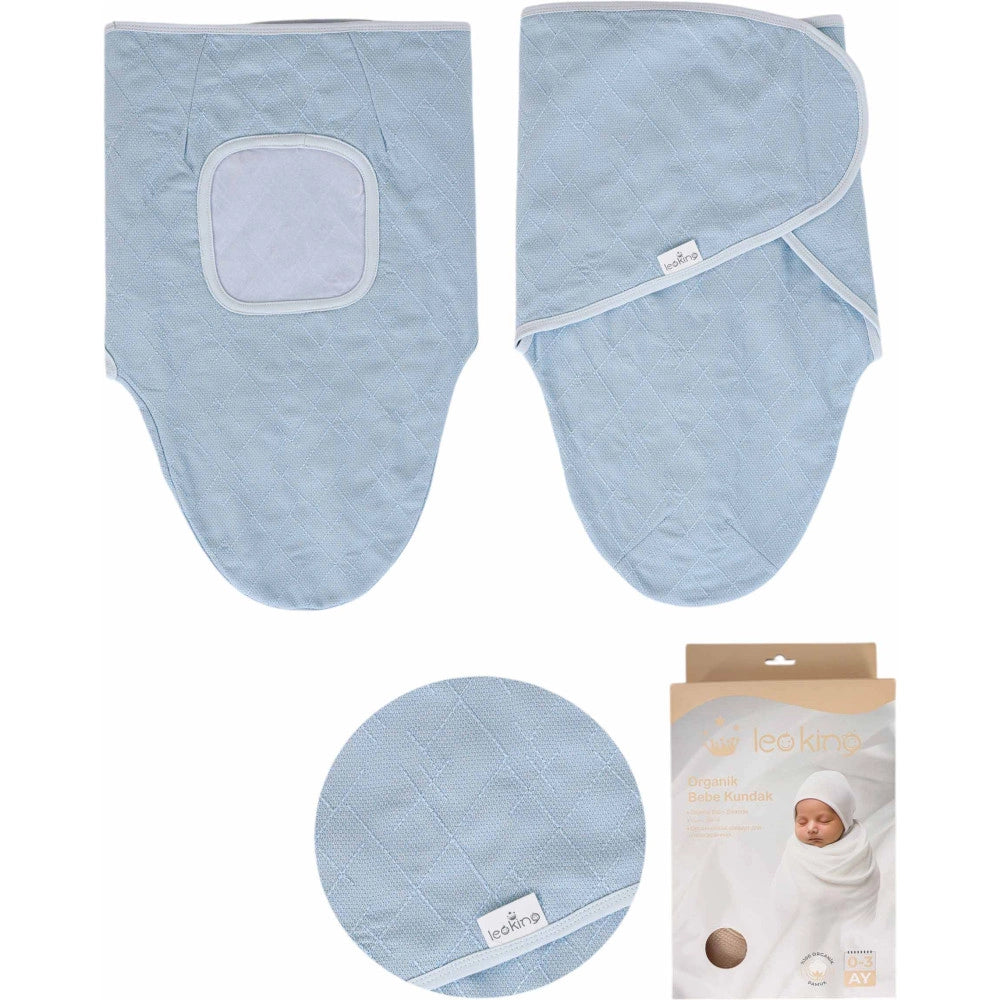 Leoking Organic Newborn Boy Swaddle