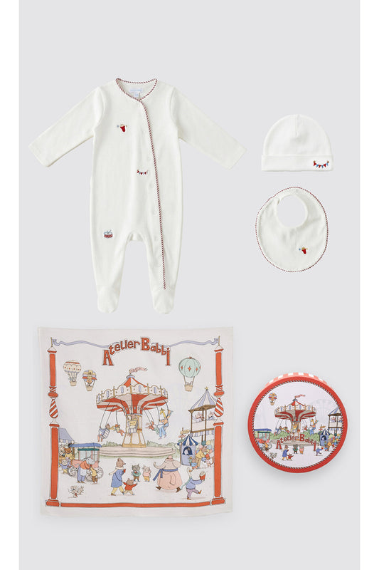Atelier Babbi Newborn 4-Pieces Set - Funco, 100% Cotton