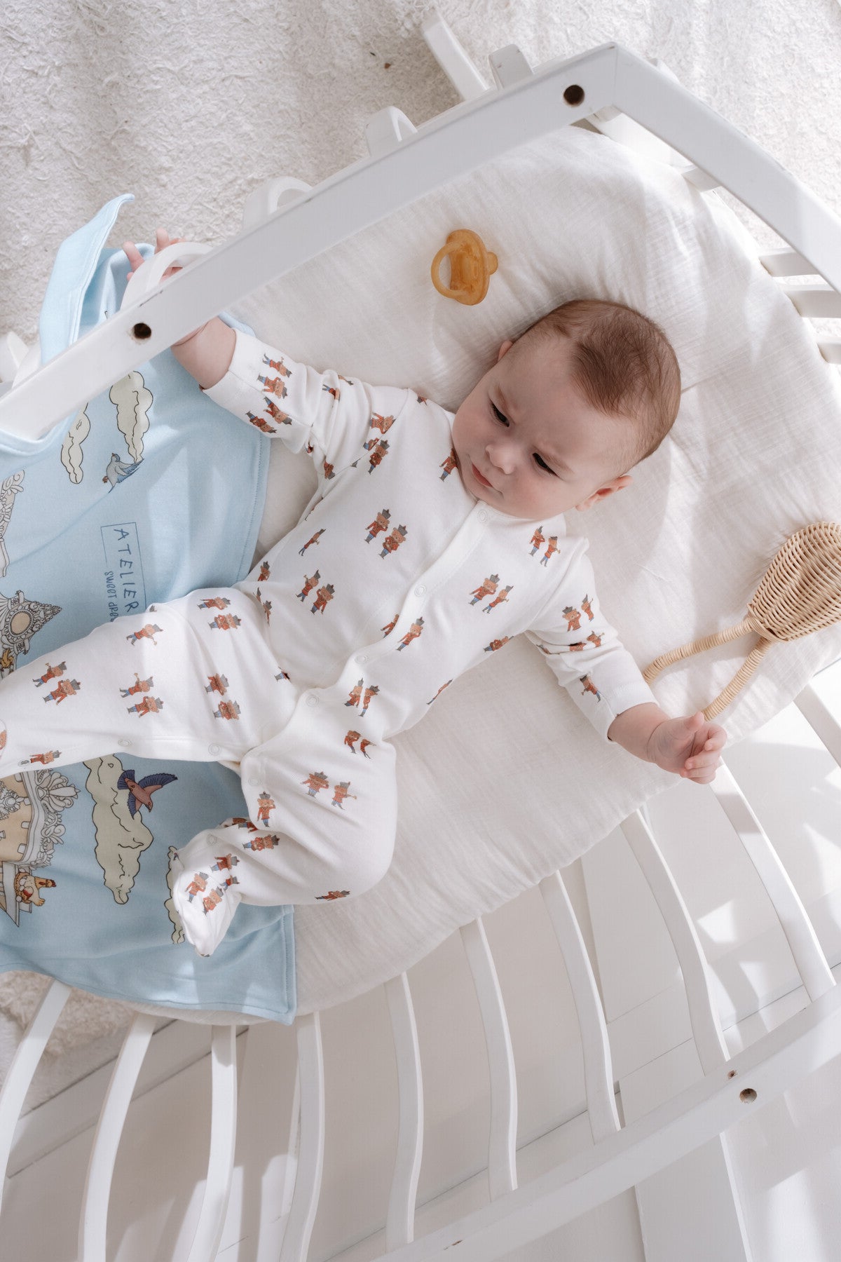 Atelier Babbi Newborn Set (4-Piece) - Tin Soldier, 100% Cotton
