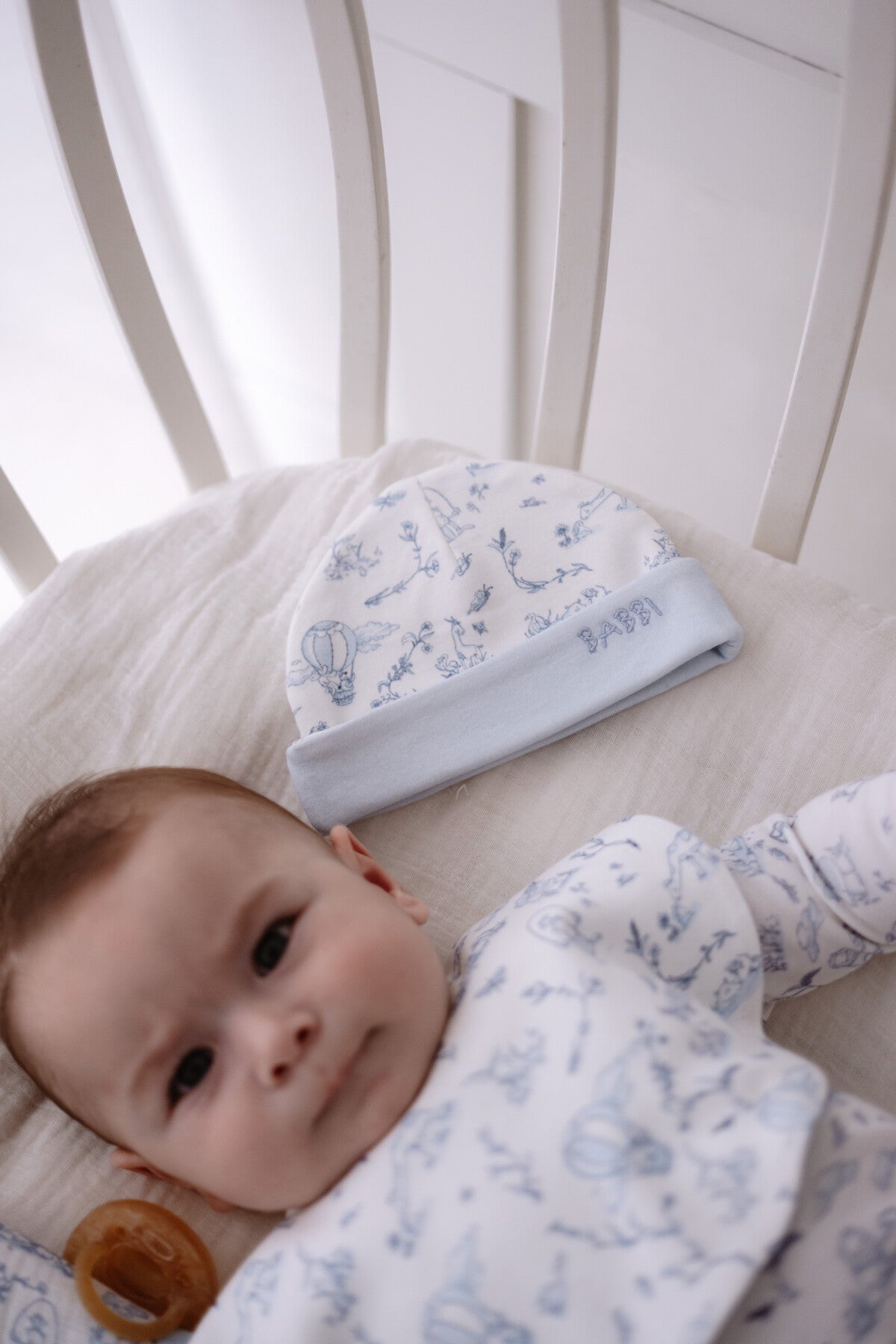 Atelier Babbi Newborn Set (4-Pieces) - TOILE DE JOUY / BLUE, 100% Cotton