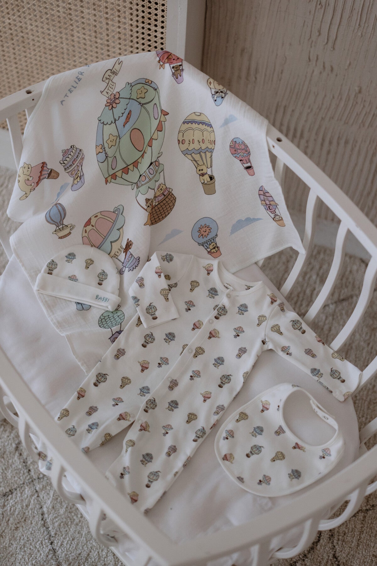 Atelier Babbi Newborn 5-Pieces Set - Cappadocia, 100% Cotton