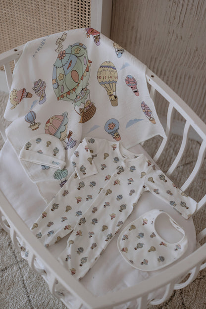 Atelier Babbi Newborn 5-Pieces Set - Cappadocia, 100% Cotton