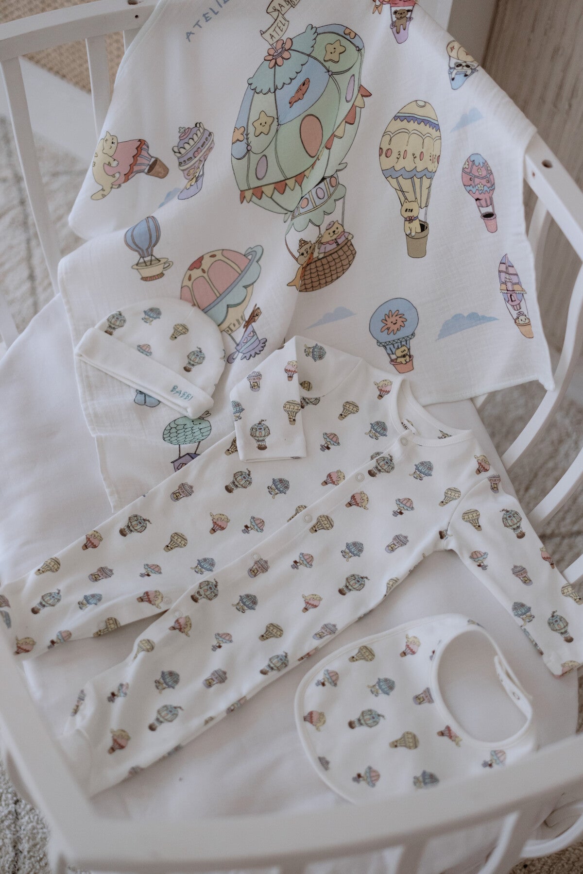 Atelier Babbi Newborn 5-Pieces Set - Cappadocia, 100% Cotton