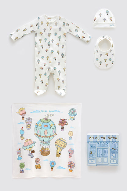 Atelier Babbi Newborn 5-Pieces Set - Cappadocia, 100% Cotton