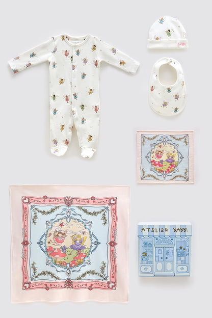 Atelier Babbi Newborn 5-Pieces Fairy Tale Set, 100% Cotton