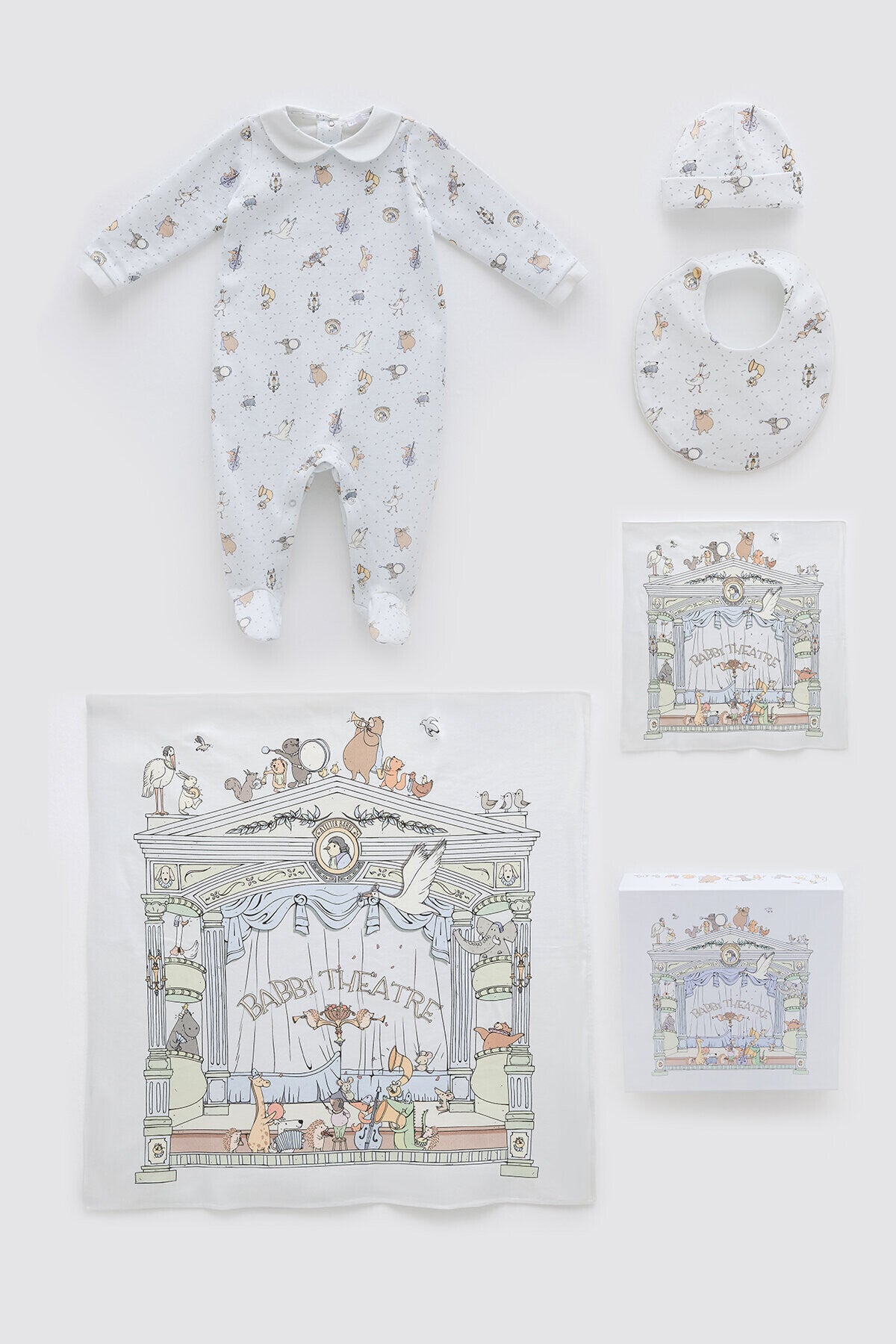 Atelier Babbi Newborn 5-Pieces Set - Theatre / Blue
