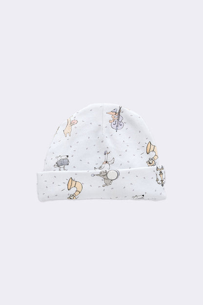 Atelier Babbi Newborn 4-Pieces Set - Theatre / Blue, 100% Cotton