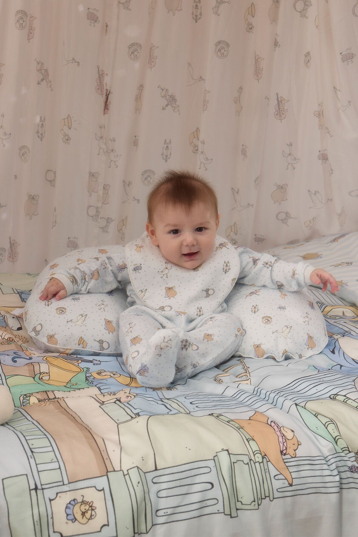 Atelier Babbi Newborn 5-Pieces Set - Theatre / Blue