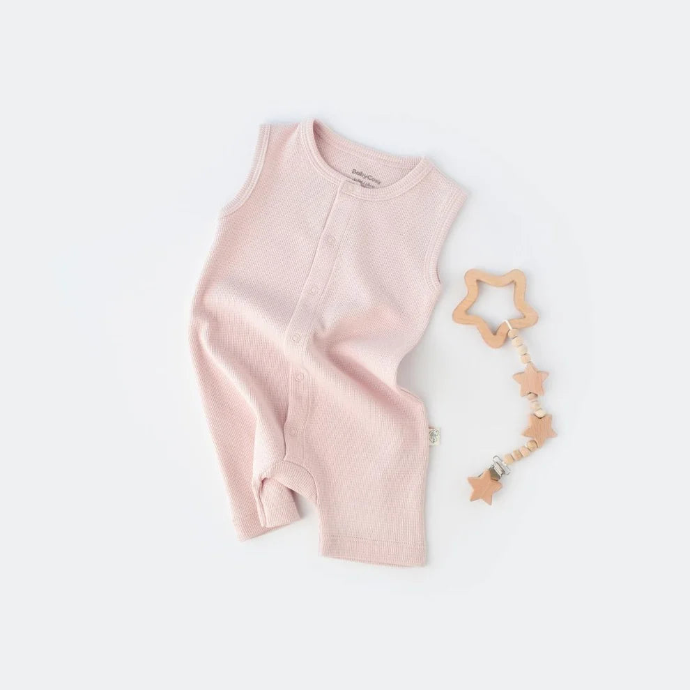 BabyCosy Pink Girl Romper, 100% Organic Cotton