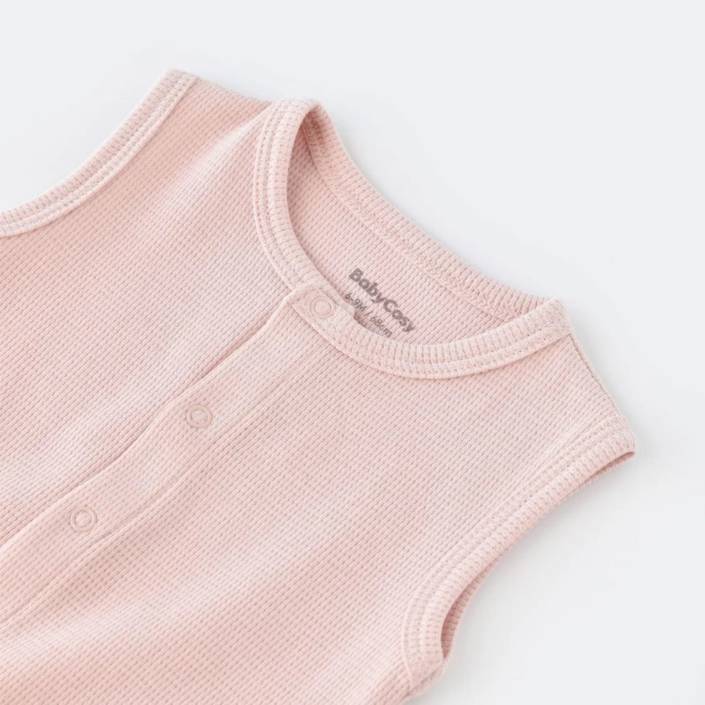 BabyCosy Pink Girl Romper, 100% Organic Cotton
