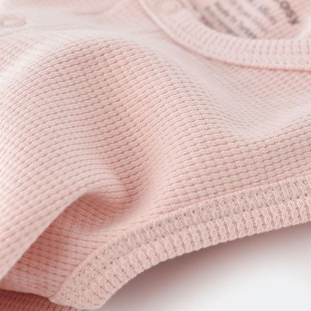 BabyCosy Pink Girl Romper, 100% Organic Cotton