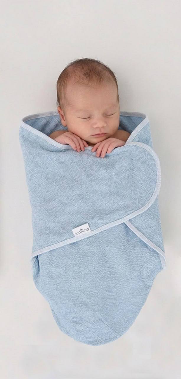 Leoking Organic Newborn Boy Swaddle