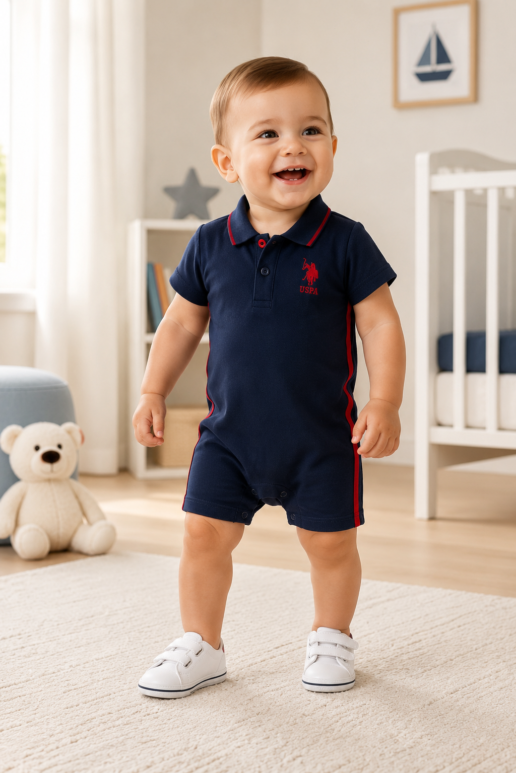 U.S. Polo Assn. Navy Blue Jumpsuit