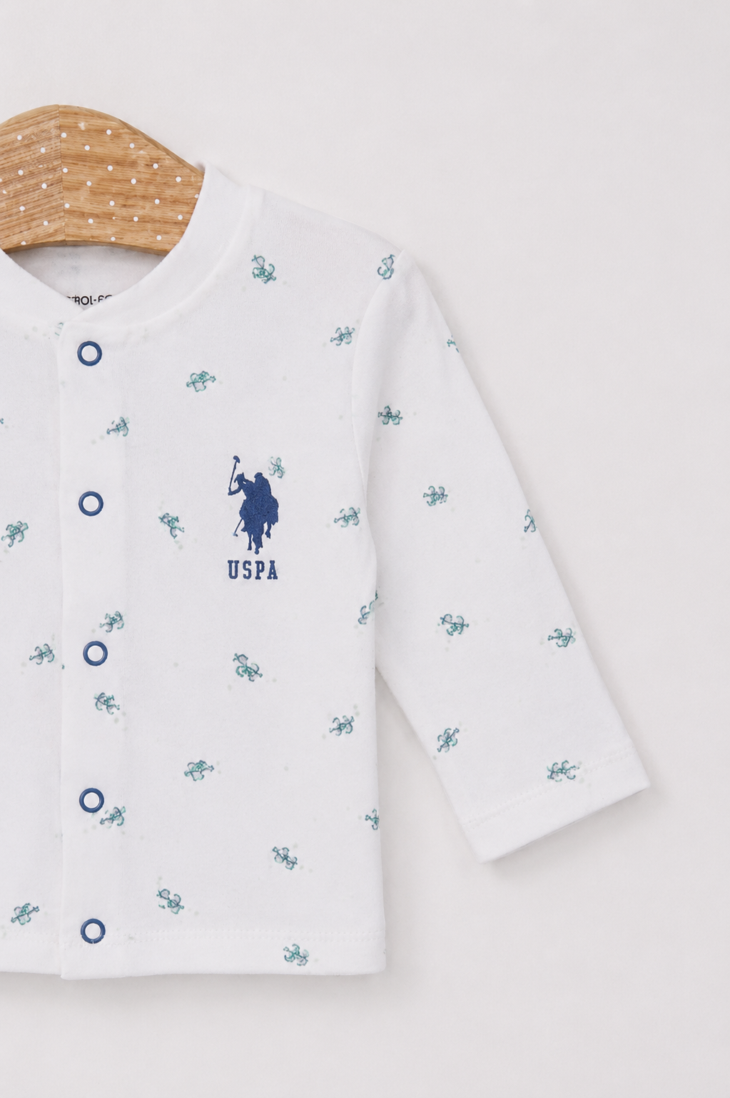 U.S. Polo Assn. Baby Boy 3 Pieces Bodysuit Set
