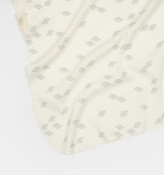 BabyCosy Organic Elephant Printed Blanket 85x85 cm