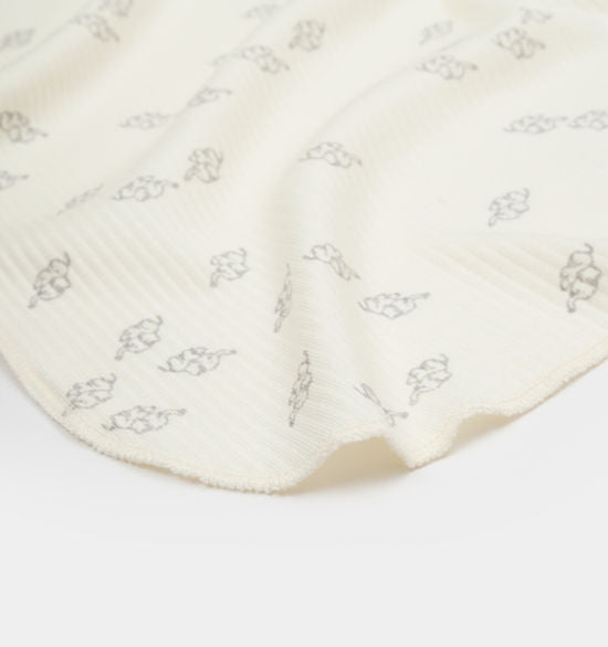 BabyCosy Organic Elephant Printed Blanket 85x85 cm