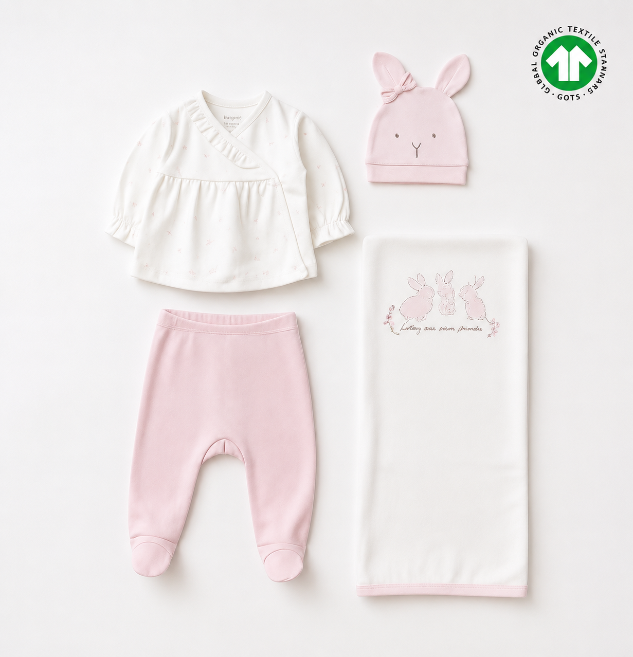 Biorganic 4 Pieces White and Pink Girl Hospital Set