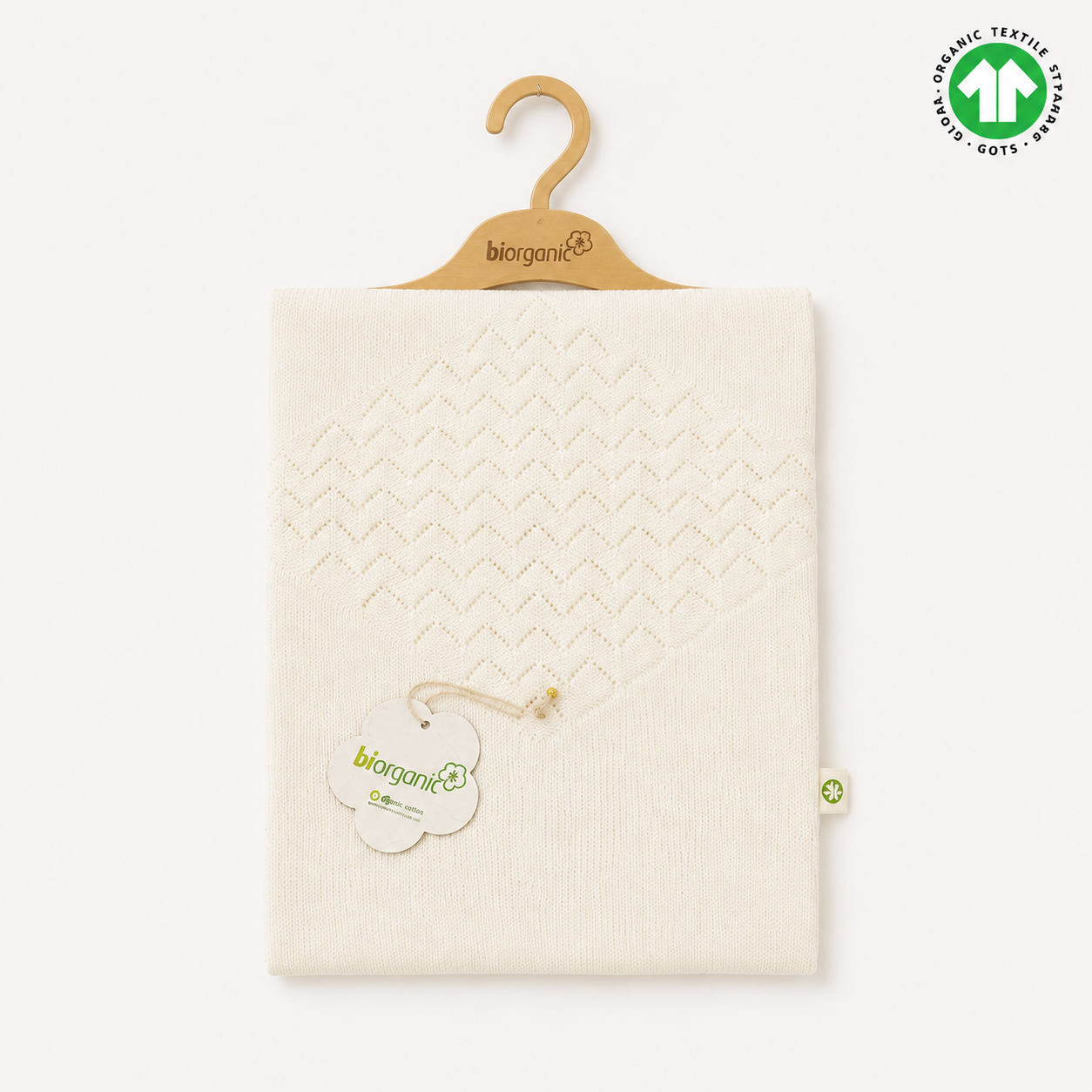 Biorganic White Cotton Blanket