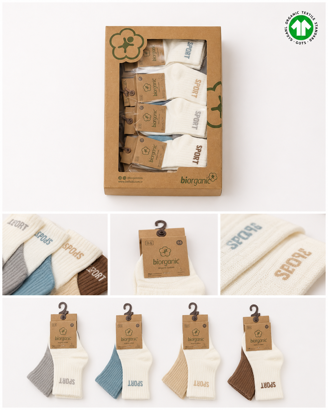 GOTS Certified Organic Cotton Socks