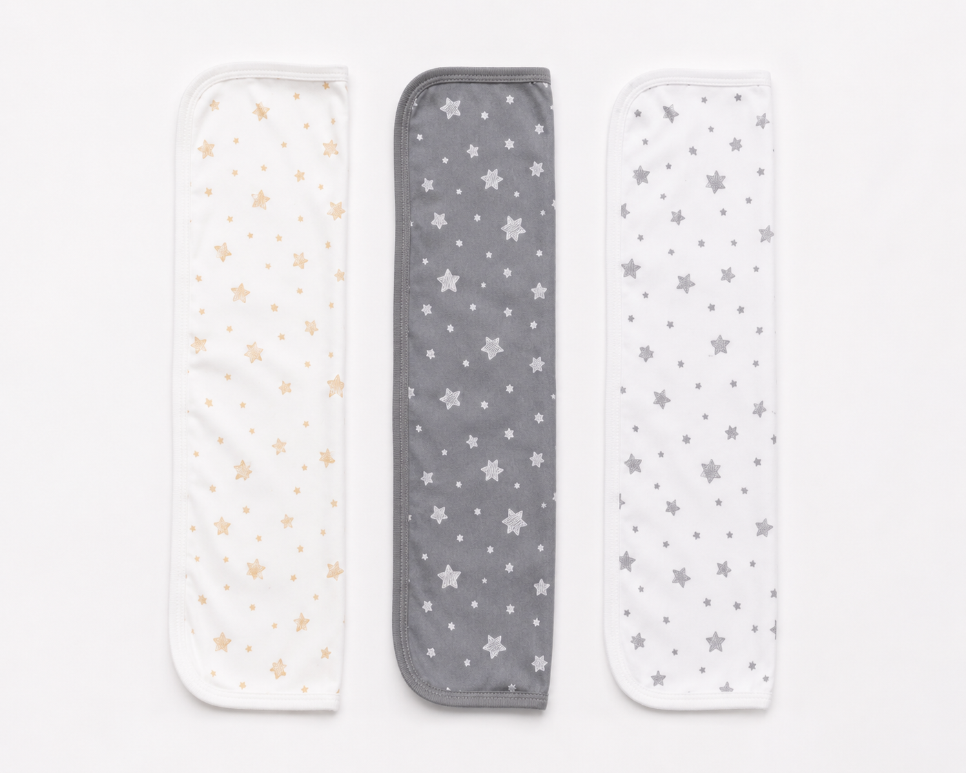 Pack of 3 Shoulder Cloths, 100% Organic Cotton