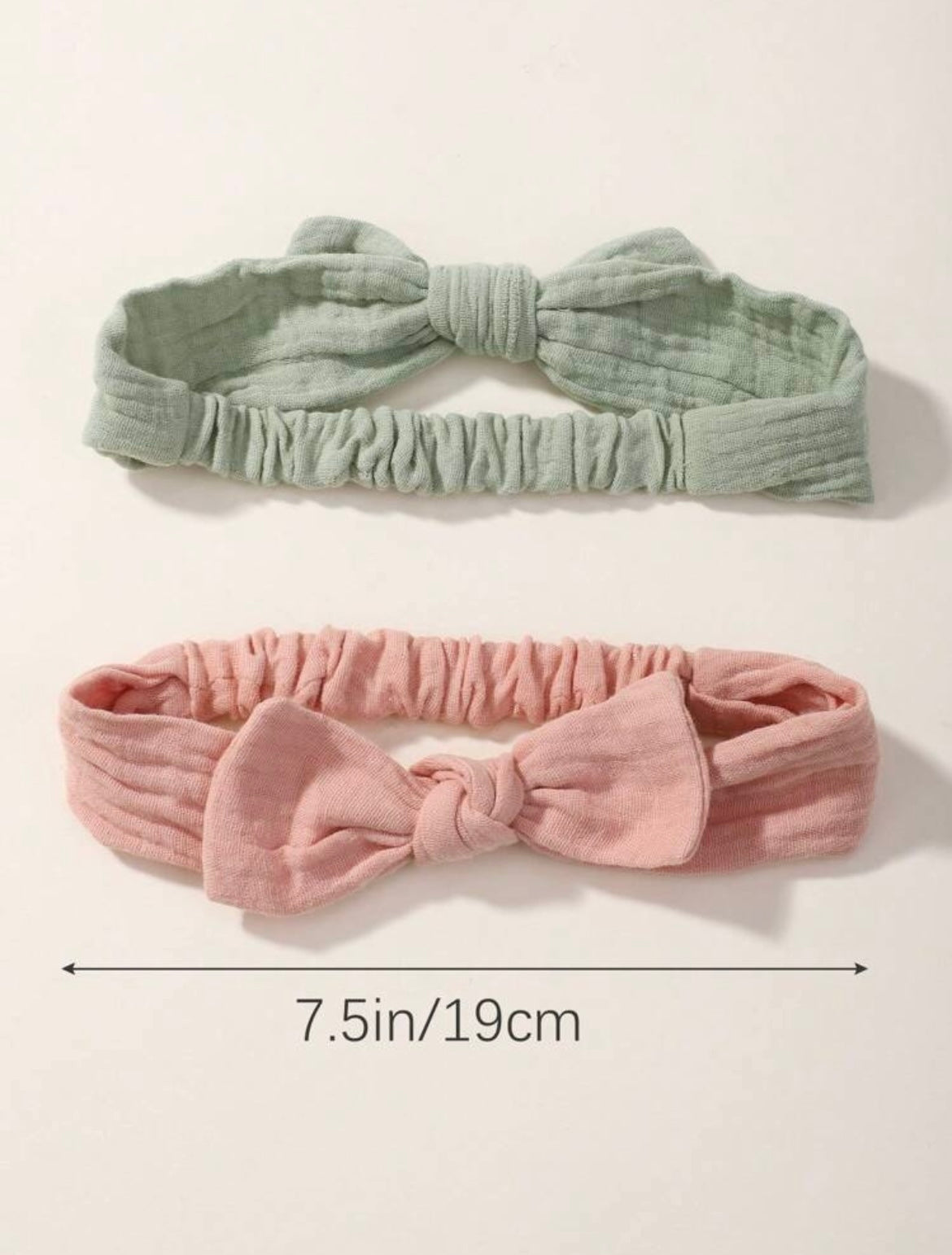 3 Pieces Set Pastel Colors Bow Headbands