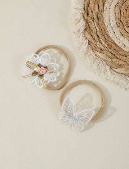 5 Pieces Set White Headbands